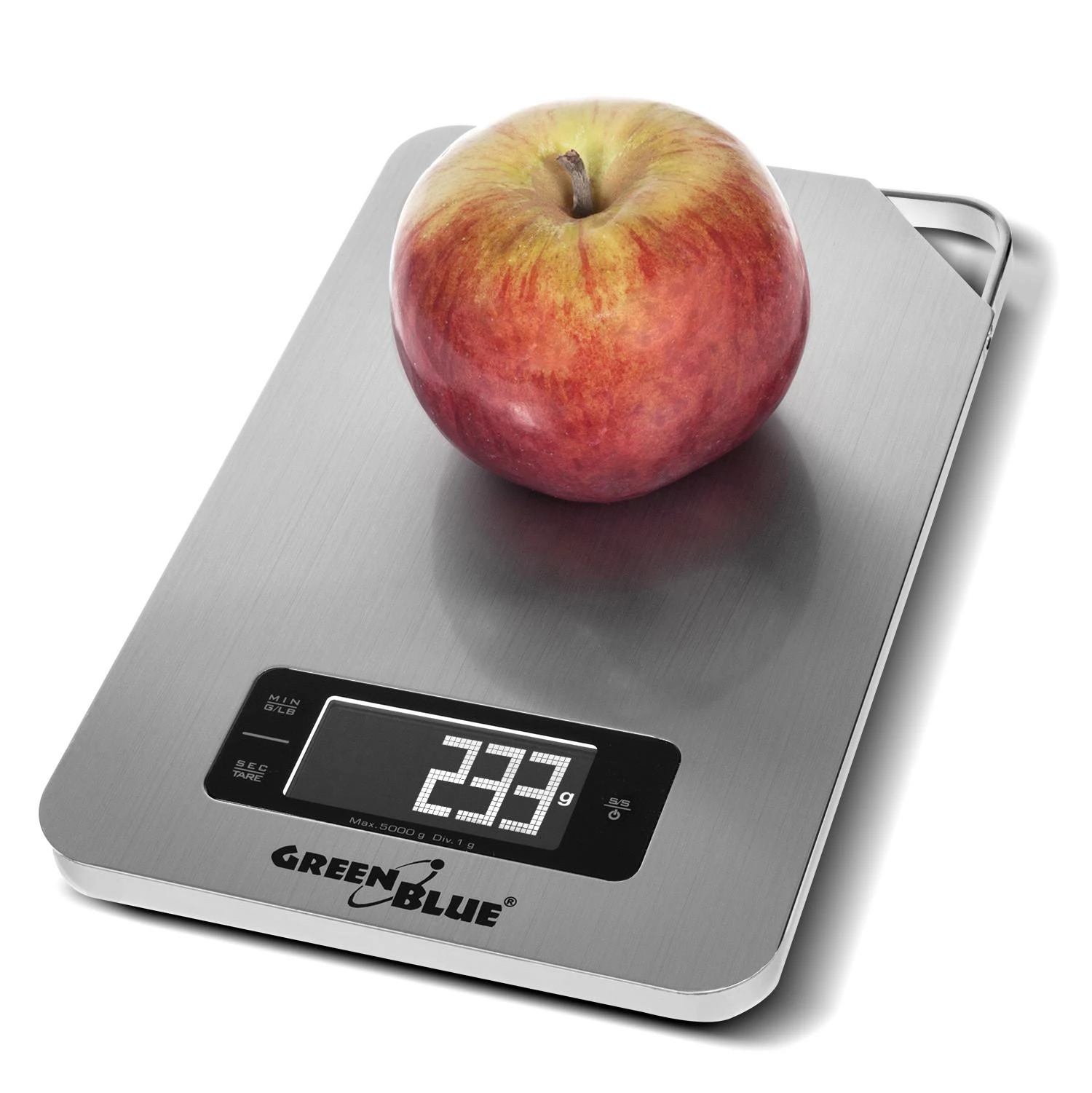 Virtuvinės svarstyklės Svarstyklės Skaitmeninės virtuvės svarstyklės su laikmačiu GreenBlue GB170 min 1g max 5000g