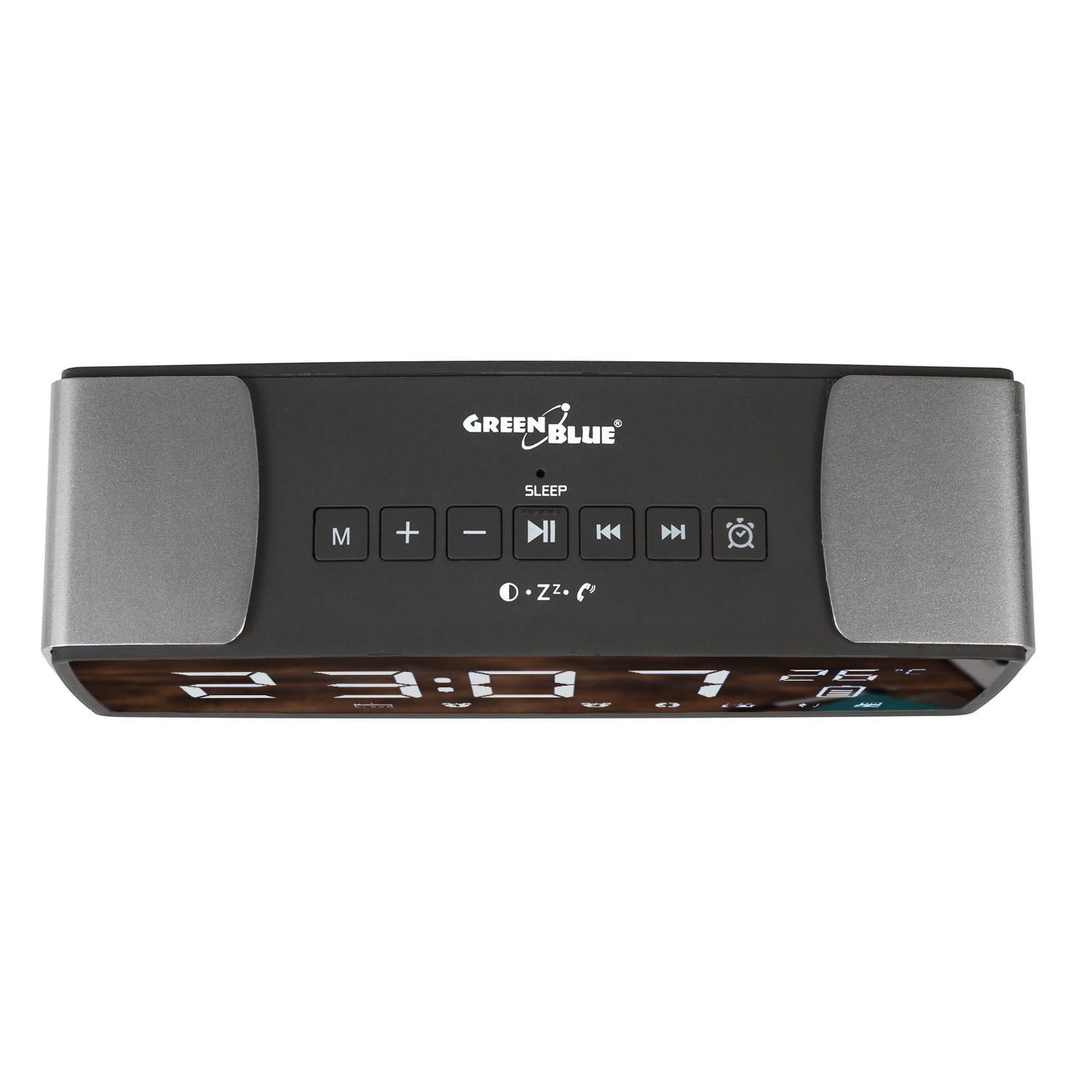 Greenblue 62917 Clock Digital Juodas, Pilkas