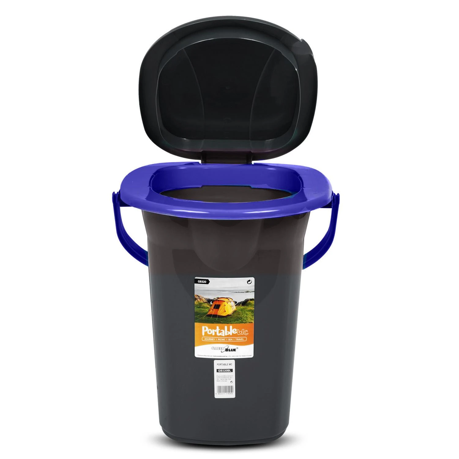 GreenBlue GB320BB nešiojamas kelioninis tualeto kibiras 19L maks. 130 kg