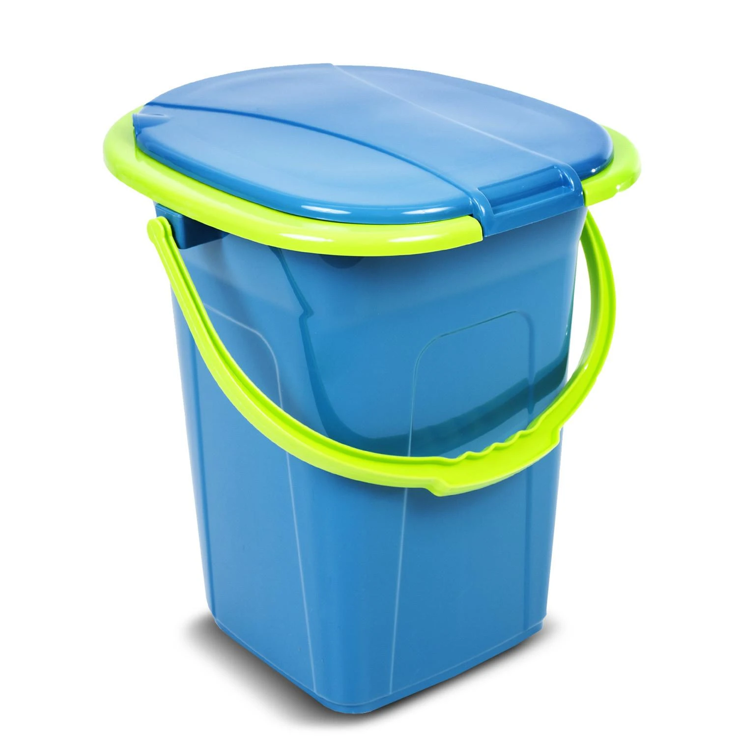 GreenBlue GB320BL nešiojamasis kelioninis tualetas kibiras Camping Festival Rankenos dangtis Patvarus stabilus19L