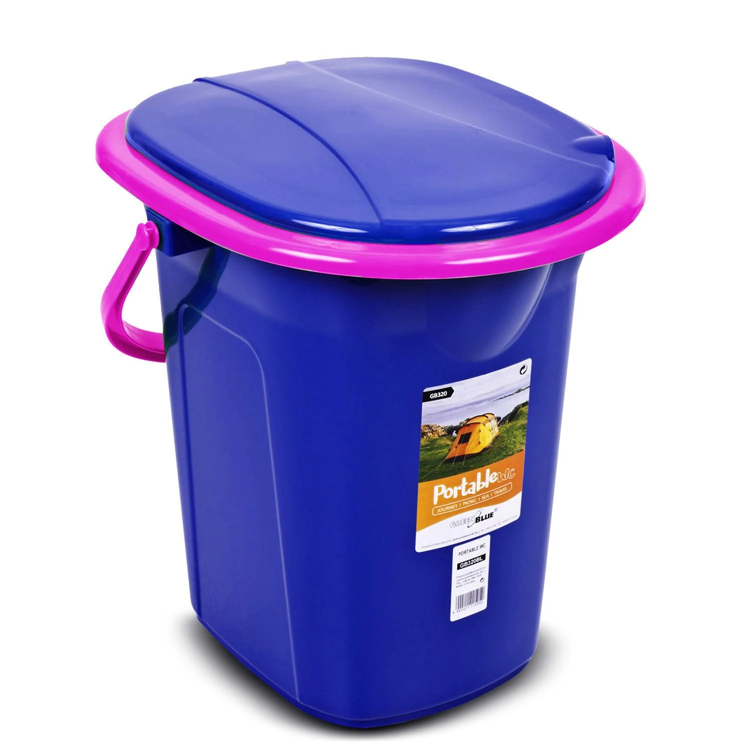 GREENBLUE KELIONINIS TUALETAS, TAMSI MĖLYNAS IR ROŽINIS GB320BR