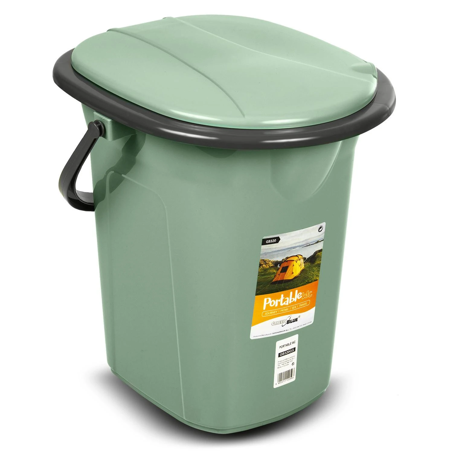 GreenBlue GB320GG žaliai pilkas tualetas