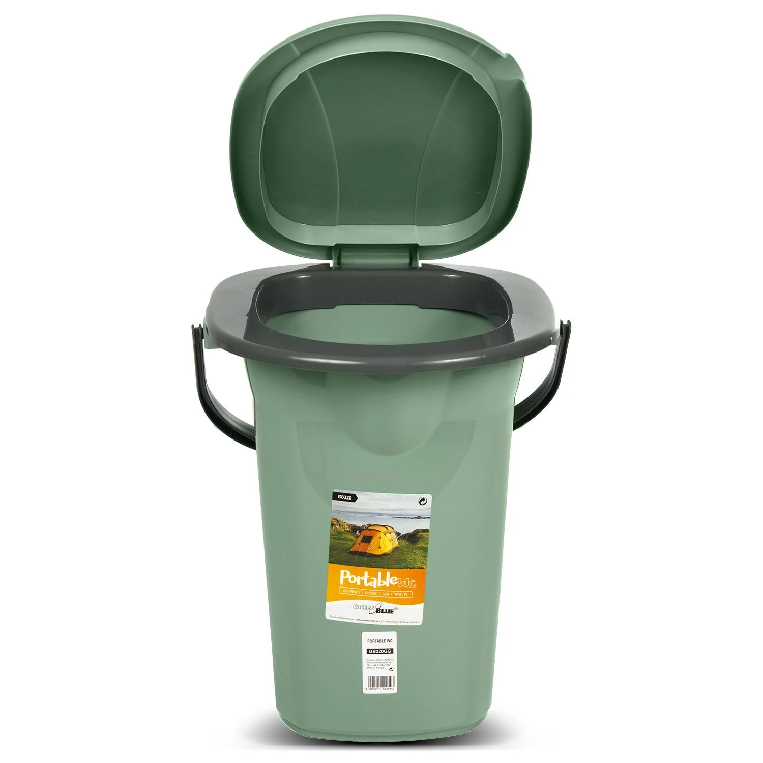 GreenBlue GB320GG žaliai pilkas tualetas