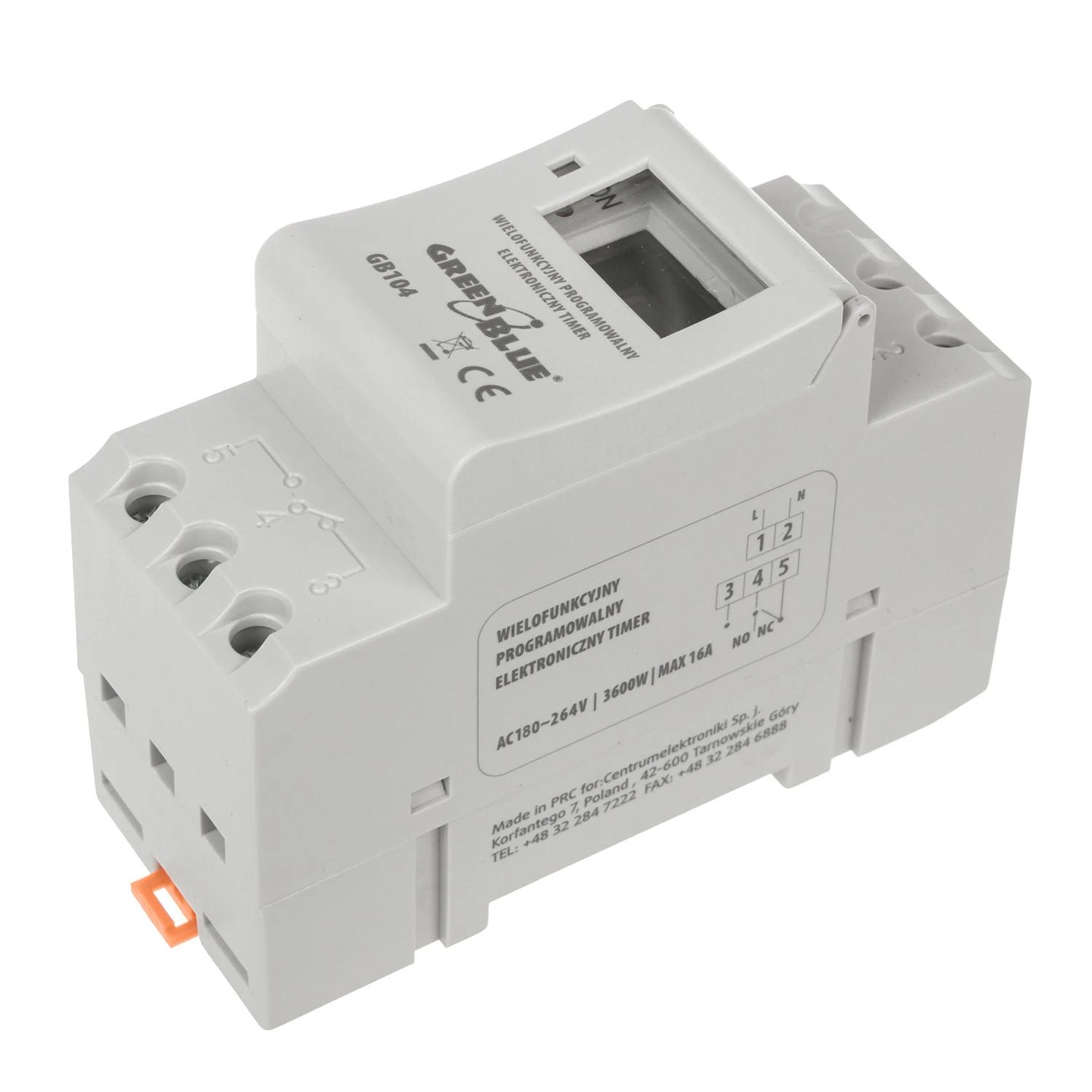 GreenBlue PROGRAMUOJAMAS ELEKTRONINIS LAIKO JUNGIKLIS GB-104