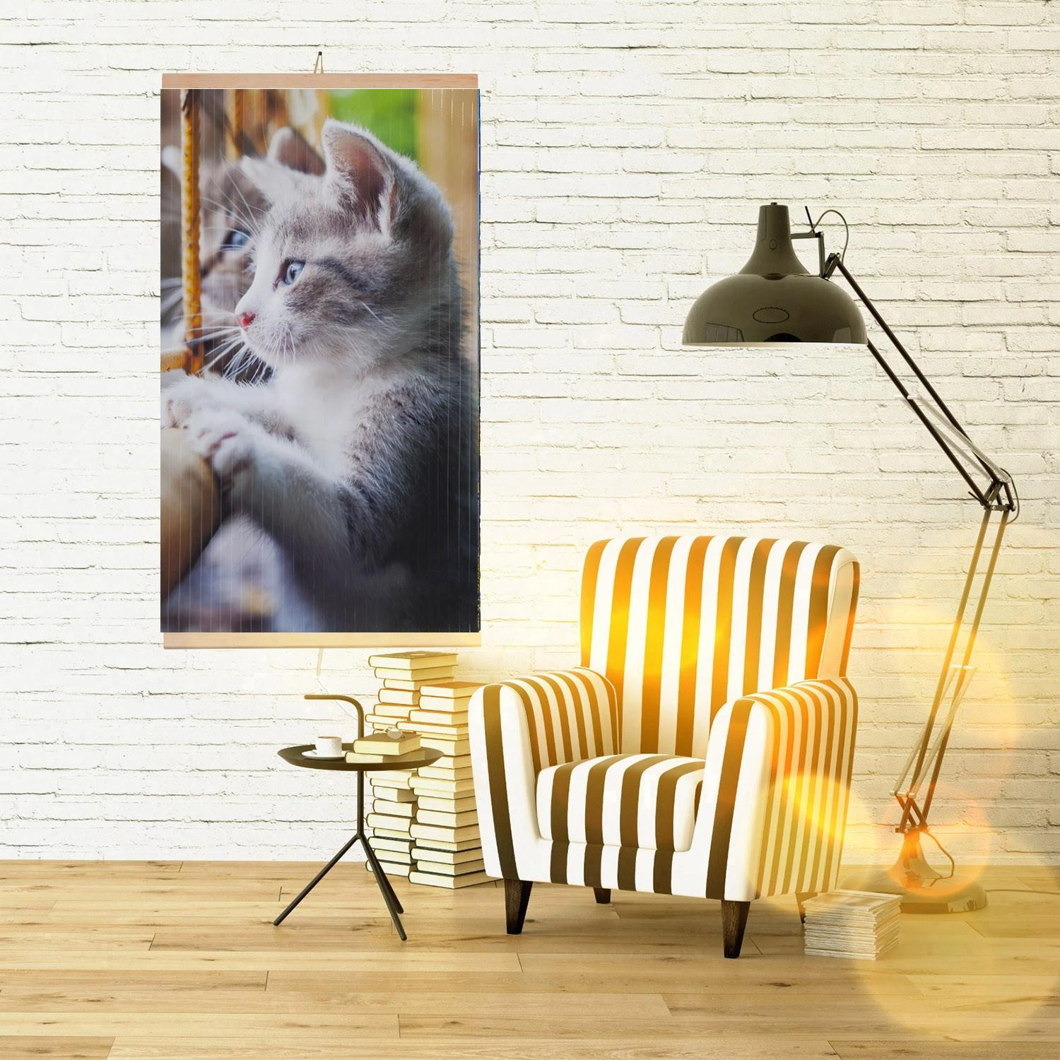 Infraraudonųjų spindulių radiatorius - lanksti šildymo plokštė 430W TRIO pattern 11 cat, matmenys 100x57cm