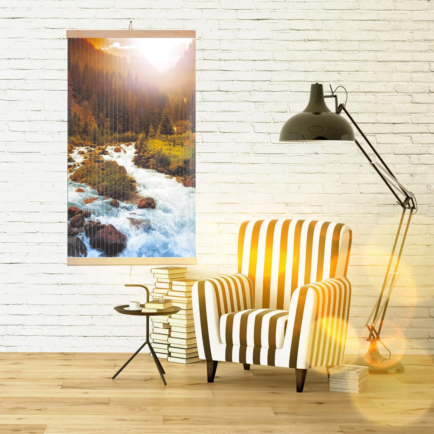Šildytuvas Infraraudonųjų spindulių šildytuvas - lanksti šildymo plokštė 430 W TRIO 10 modelis upės, matmenys 100 x 57 cm su reguliatoriumi