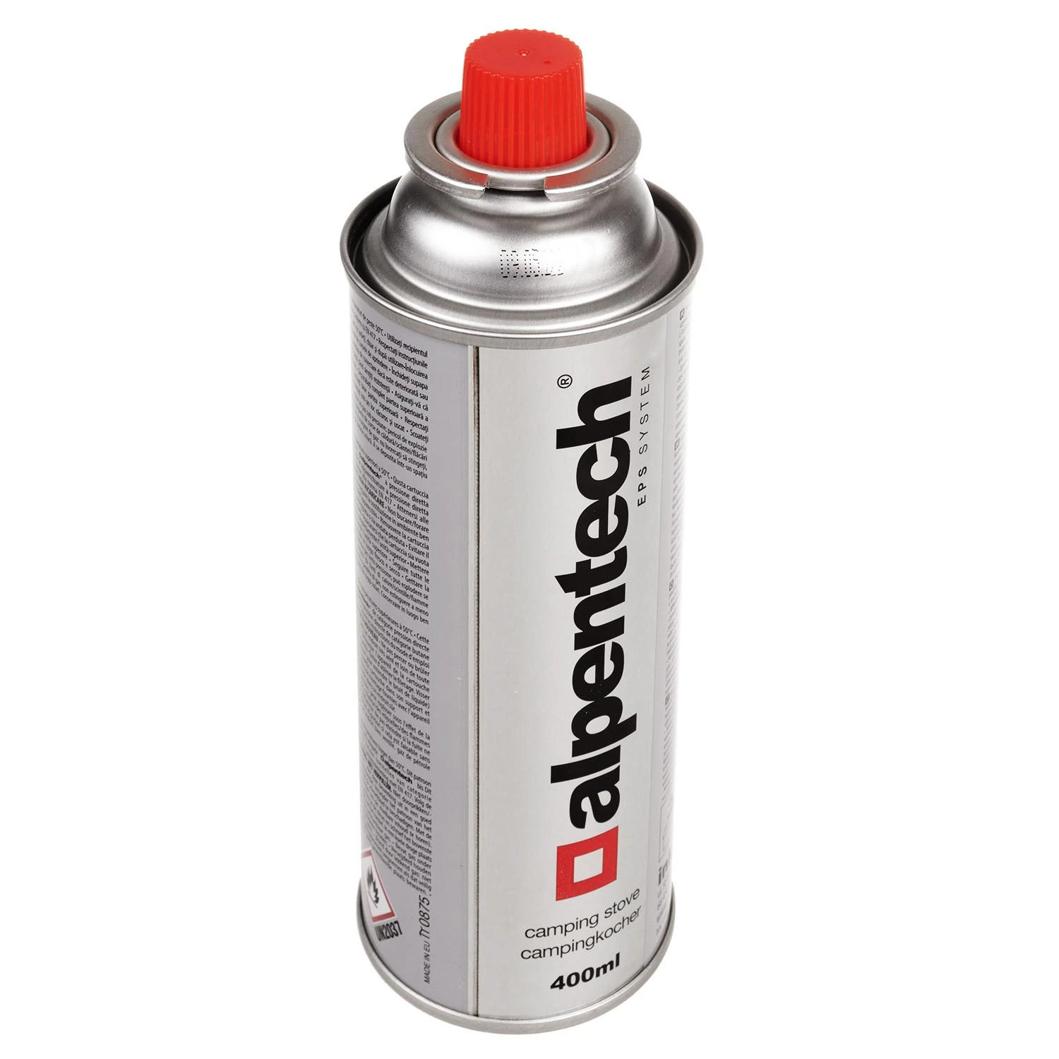 Inko Time Kartusz „Alpentech“ 380 ml dujų balionėlis, sertifikatas: Pi 0875, atitinka EN521 standartą, butanas, veikimo diapazonas nuo -10 °C iki + 40 °C, IK300