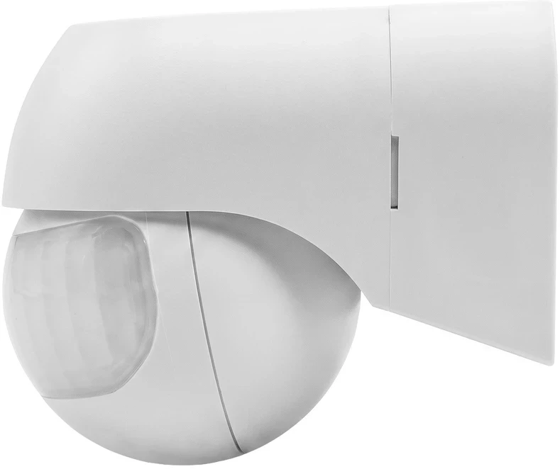 Judesio jutiklis PIR 12-24V Maclean, infraraudonųjų spindulių, IP44, baltas, veikimo nuotolis 12 m, maks. apkrova 60/120W, MCE623 W