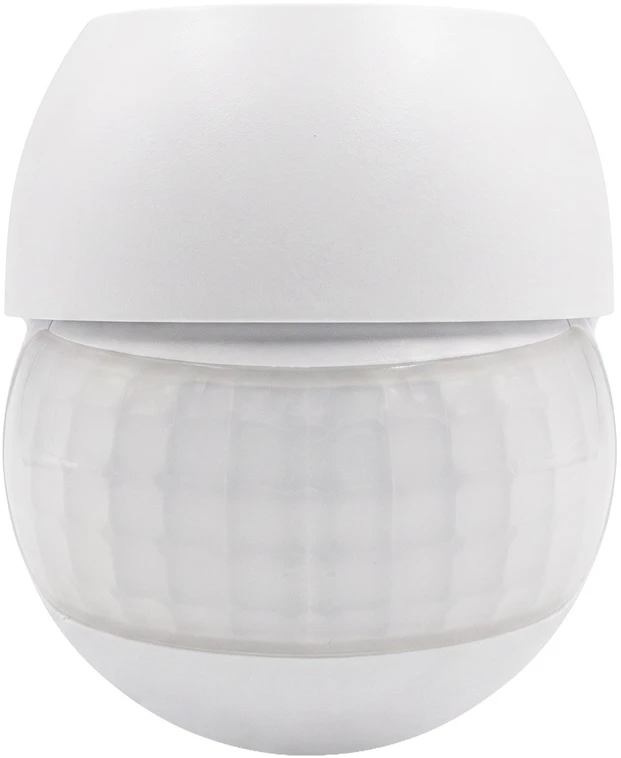 Judesio jutiklis PIR 12-24V Maclean, infraraudonųjų spindulių, IP44, baltas, veikimo nuotolis 12 m, maks. apkrova 60/120W, MCE623 W