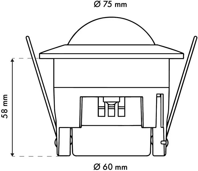 MACLEAN MCE20 Maclean MCE20 lubų 360 kampo 6 m nuotolio PIR judesio detektorius