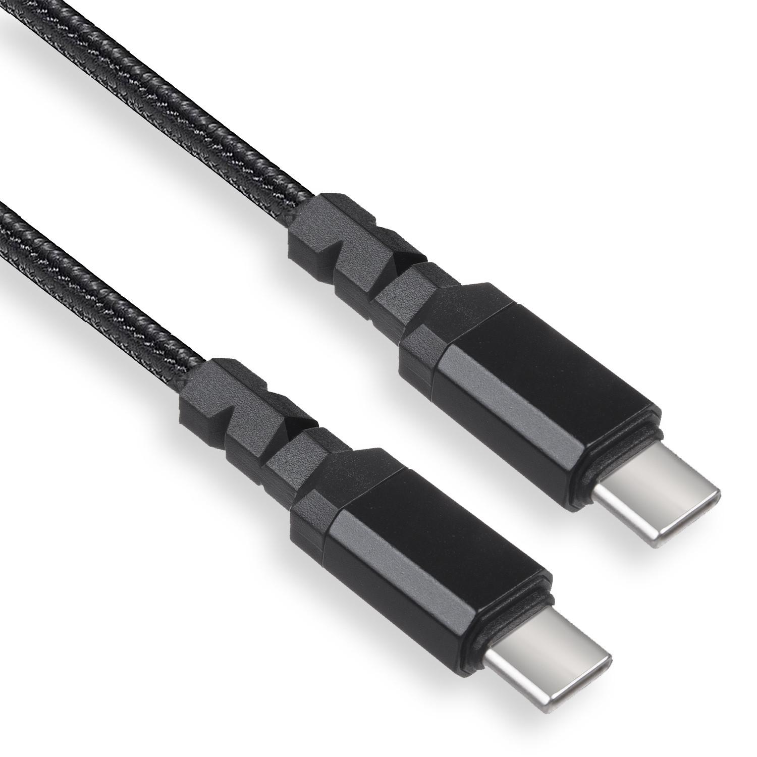 Maclean MCE492 2 x USB-C 100W laidas, palaikantis PD, duomenų perdavimas iki 10Gbps, 5A, , juodas, ilgis 2m