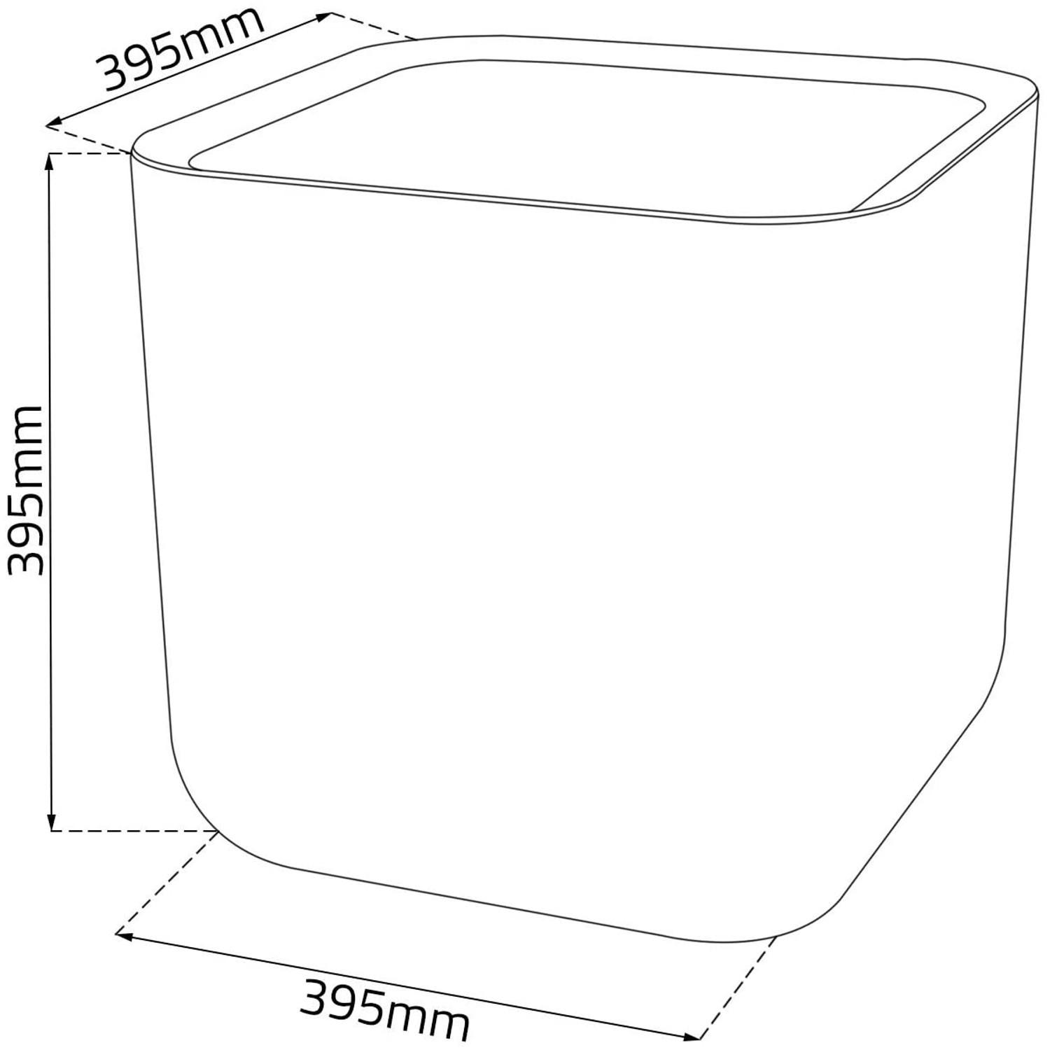 Keter vazonas Cube Planter, 50,5 l, grafito
