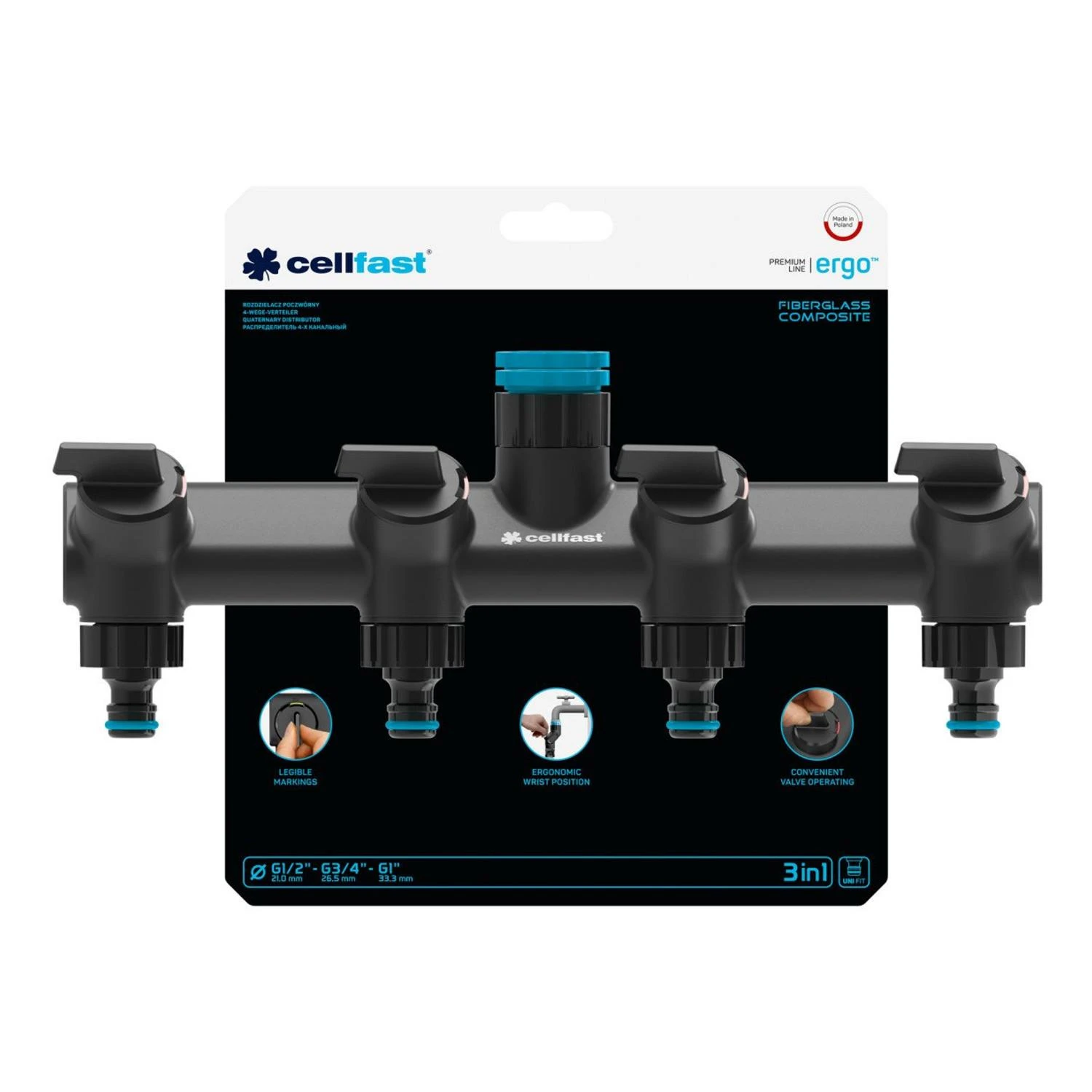 Cellfast C.HERO DISTRIBUTOR 1/2-3/4-1"