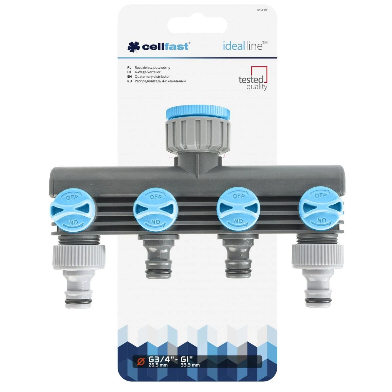 Rozdzielacz CELFAST QUAD PLATINTUVAS