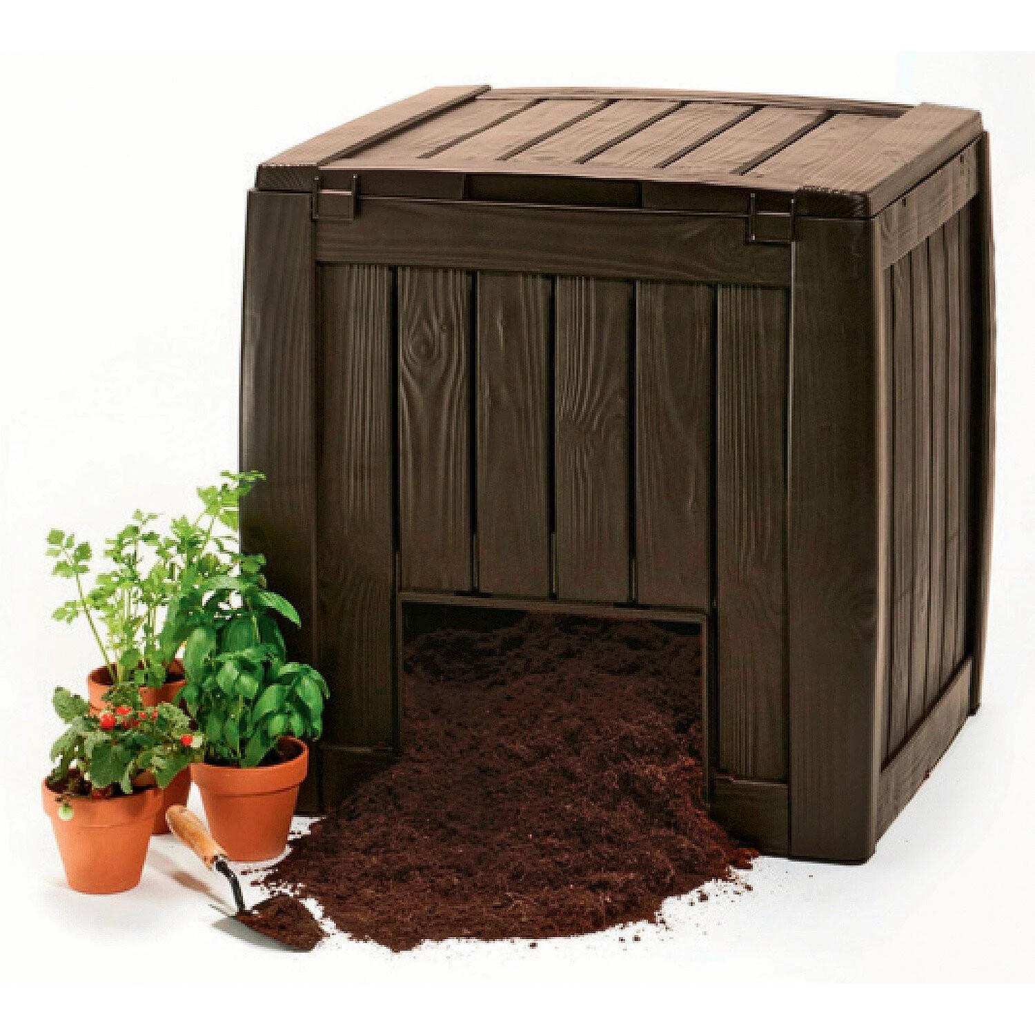 Keter Komposto dėžė DECO COMPOSTER su dugnu 340 L