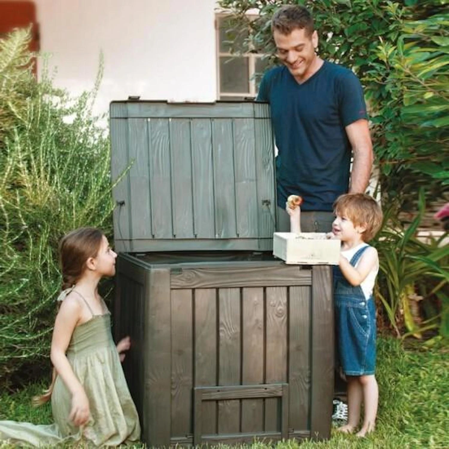 Keter Komposto dėžė DECO COMPOSTER su dugnu 340 L
