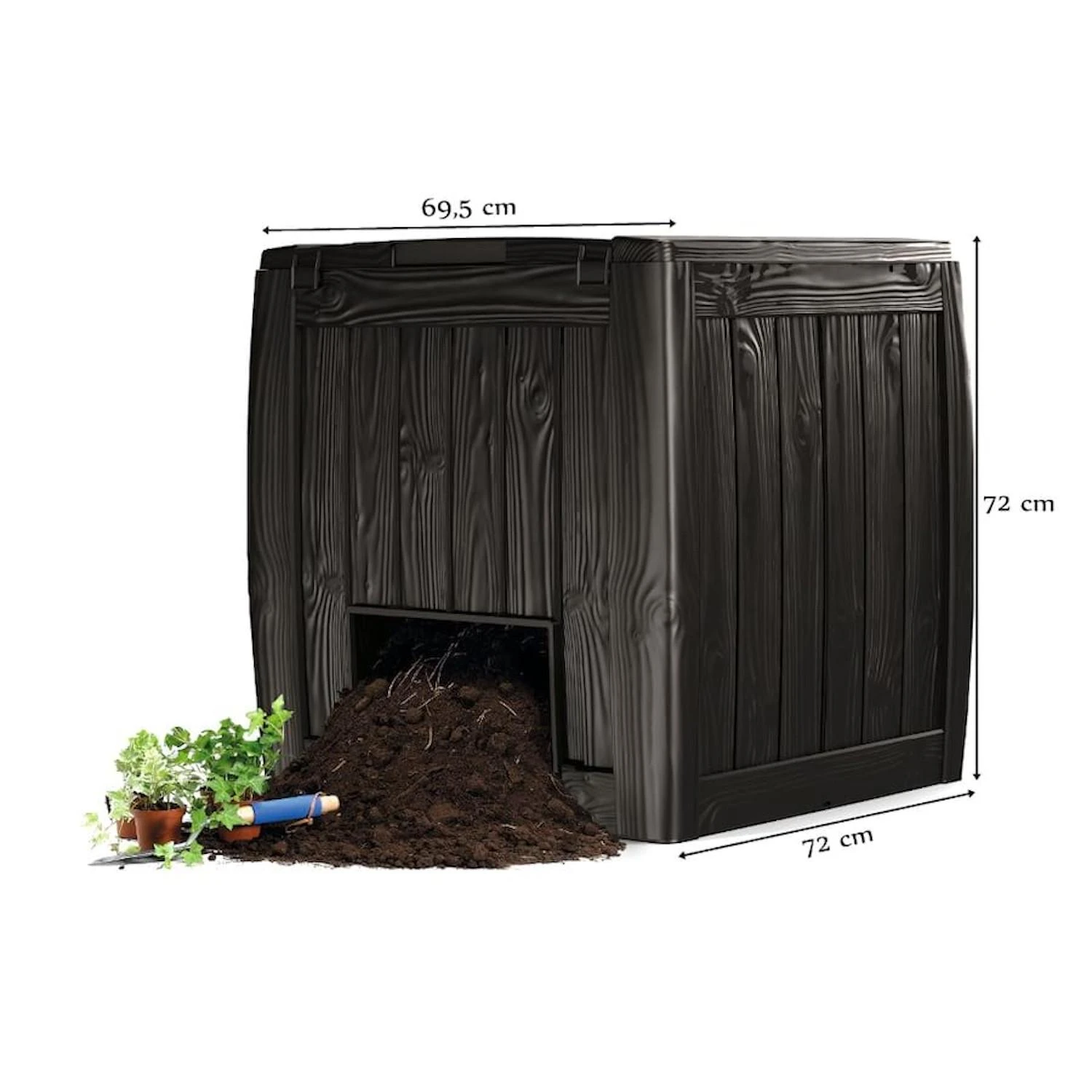 Keter Komposto dėžė DECO COMPOSTER su dugnu 340 L