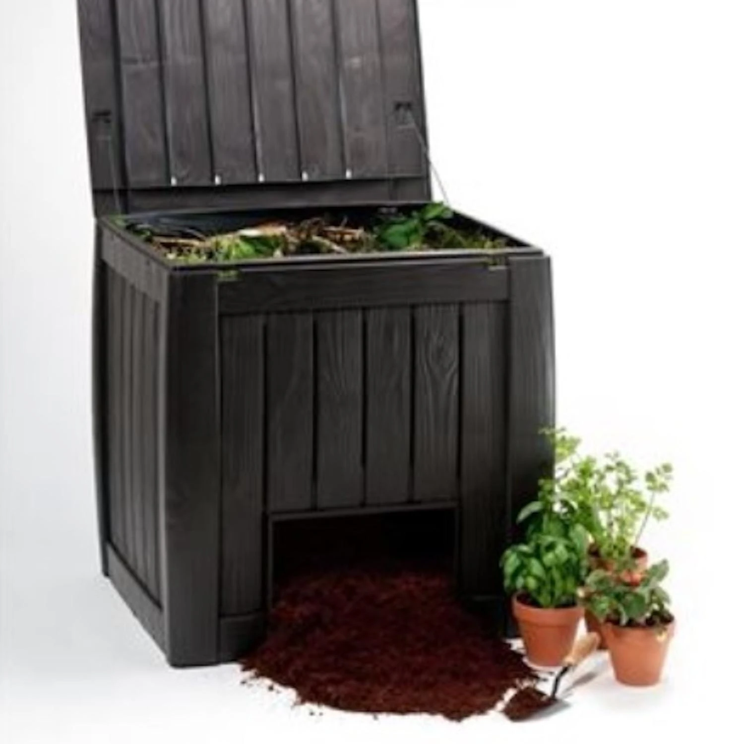 Keter Komposto dėžė DECO COMPOSTER su dugnu 340 L