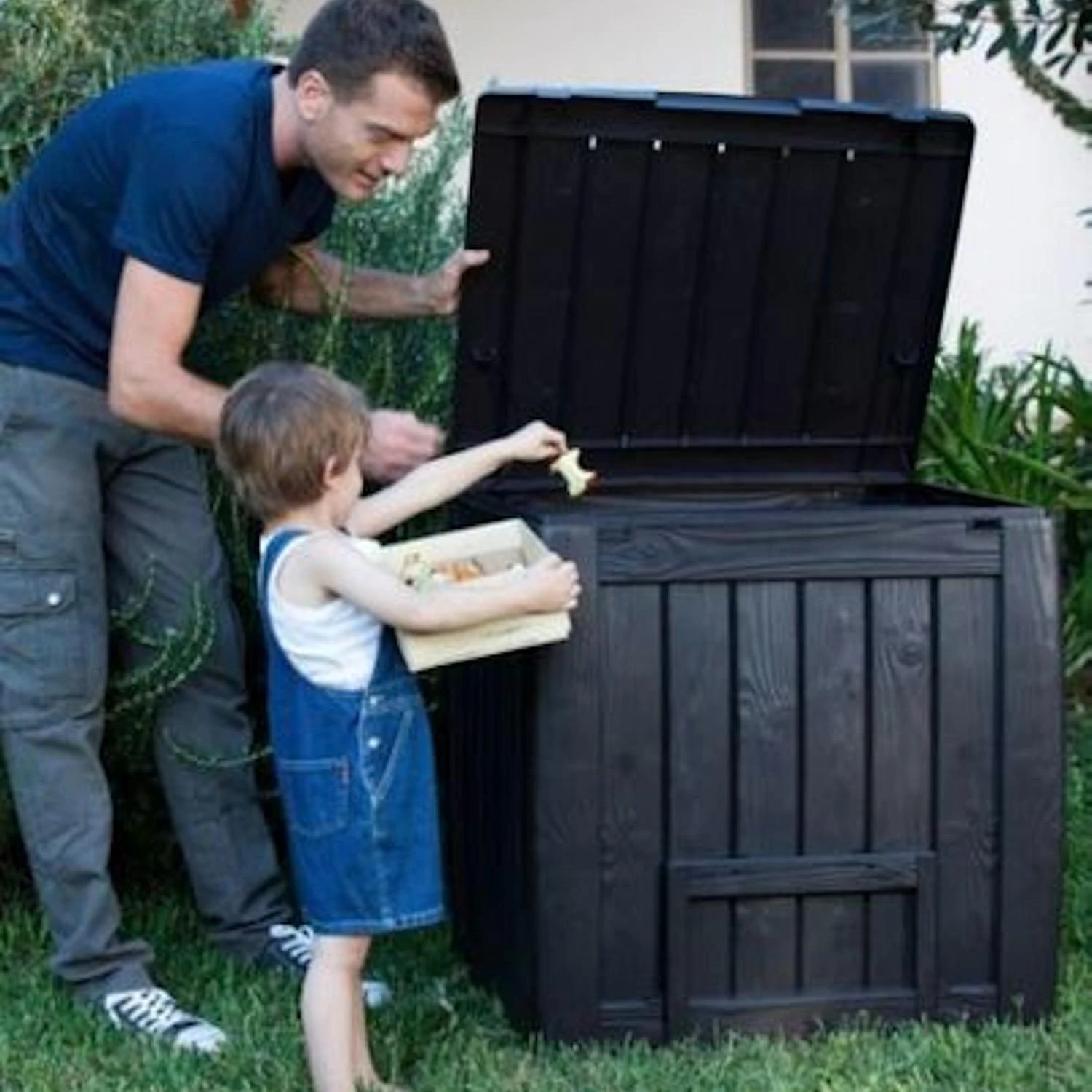 Keter Komposto dėžė DECO COMPOSTER su dugnu 340 L
