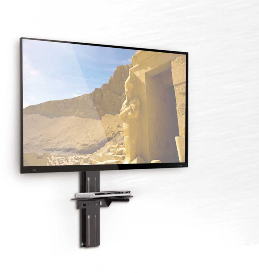 Laikiklis TV laikiklis/pakabukas su lentyna Maclean, vesa 200x200, 23"-43", 25kg, MC-771A