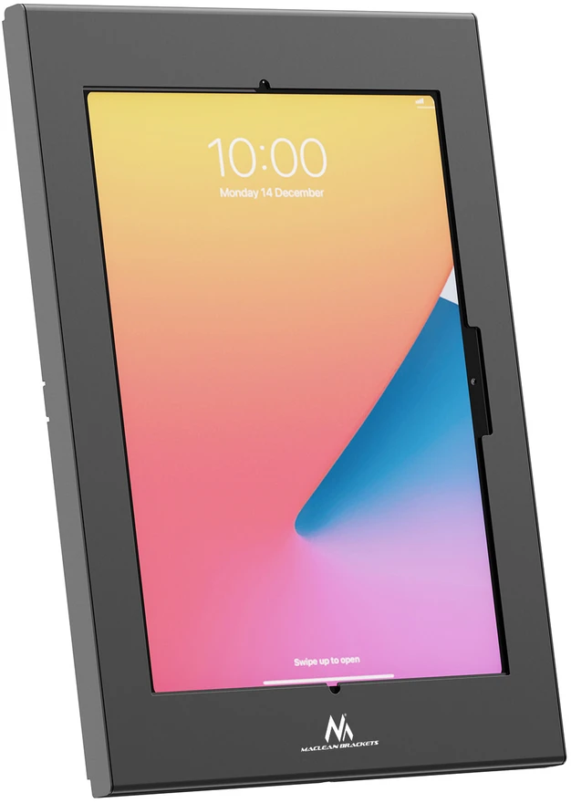 Laikiklis reklamowy do tabletu Maclean, su blokadą. 12.4"-13", iPad Air/ Pro, Samsung Tab S10+/S9+/S8+/S7+, 257x350x22mm, MC-950 B