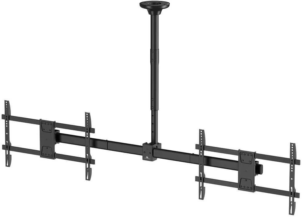 „Maclean“ lubinis laikiklis dviem televizoriams, maksimali apkrova 2x40 kg, 34–60 colių, maks. VESA 600x400, MC-111 B