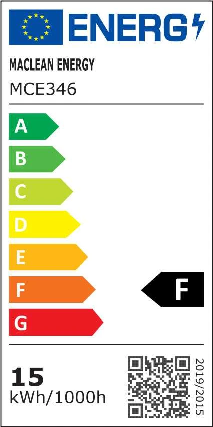 Sieninis šviestuvas Lampa „Maclean“ LED lempa, balta, 15 W, IP65, 1300 lm, neutrali balta (4000 K) MCE346 W