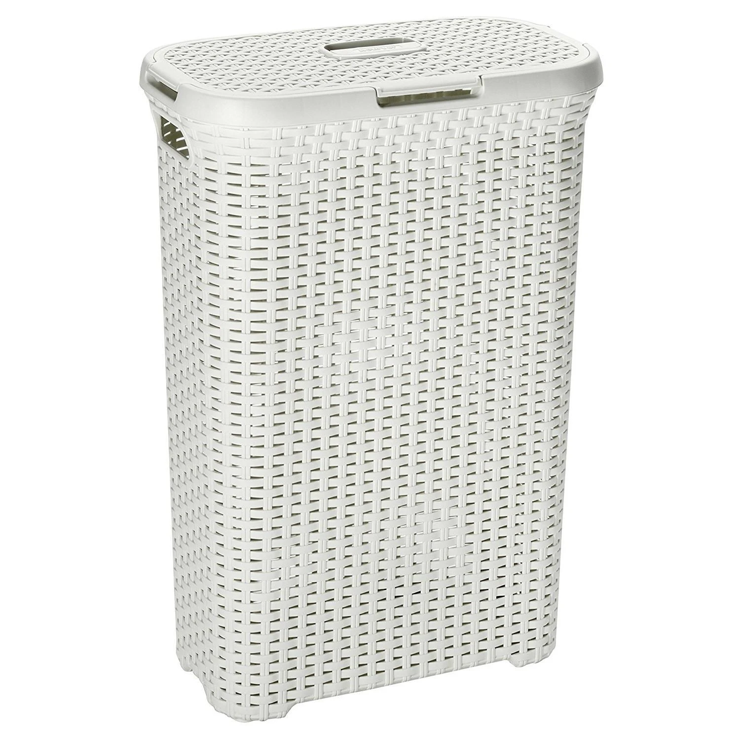 Skalbinių krepšelis Curver Natural Style, 40L, kreminės spalvos