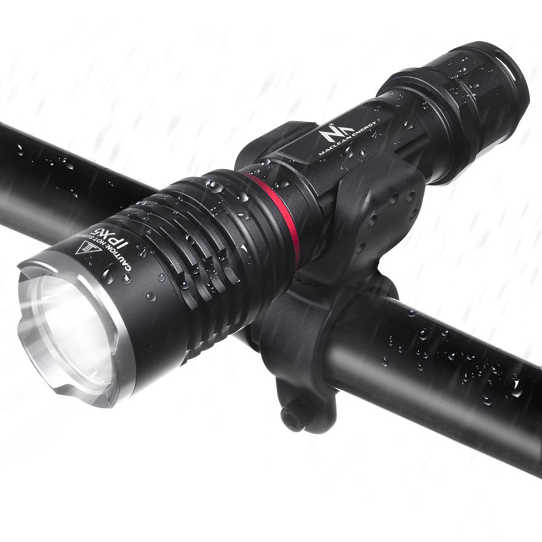 MACLEAN MCE220 Maclean MCE220 LED Cree 800 liumenų žibintuvėlis + įkroviklis + dviračio laikiklis