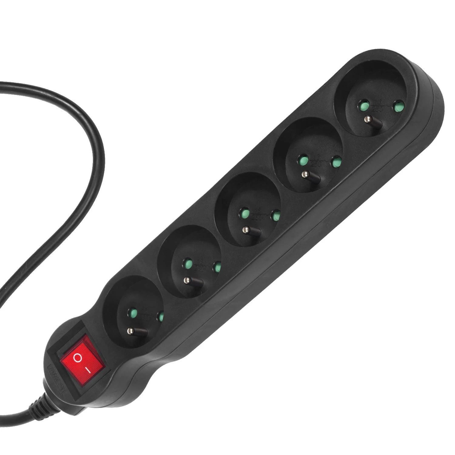 MACLEAN MCE185 Maclean MCE185 Power Strip 5 lizdas su jungikliu 5 m