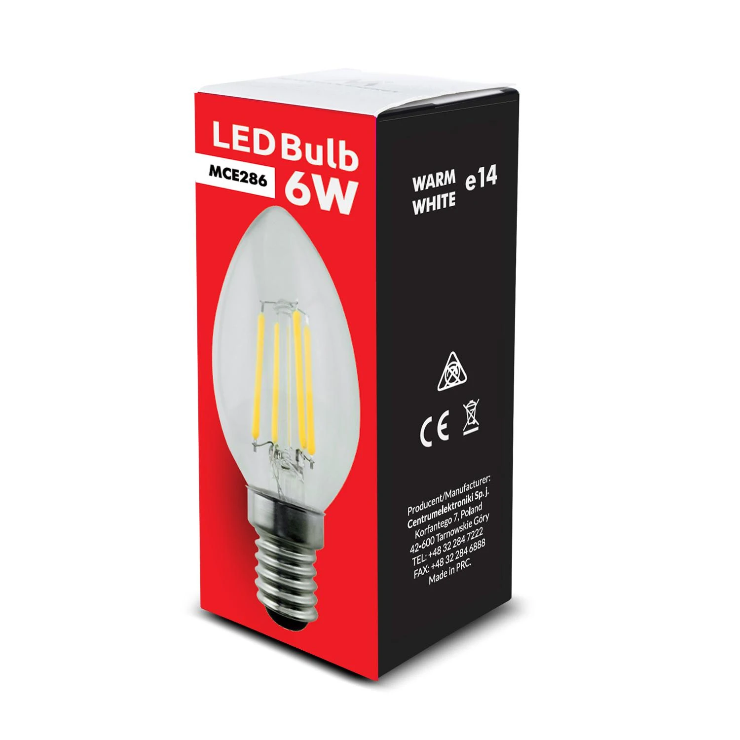 Żarówka „Maclean“ LED lemputė su gijomis E14, 6 W, 230 V, šiltai balta, 3000 K, 806 lm, „Retro Edison“ dekoratyvinė žvakė C35, MCE286