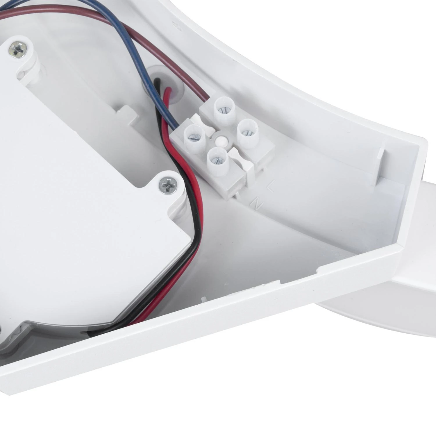 Lubinis šviestuvas MACLEAN MCE290W LED lempa su infraraudonųjų spindulių judesio jutikliu 800lm 10W IP54 baltas