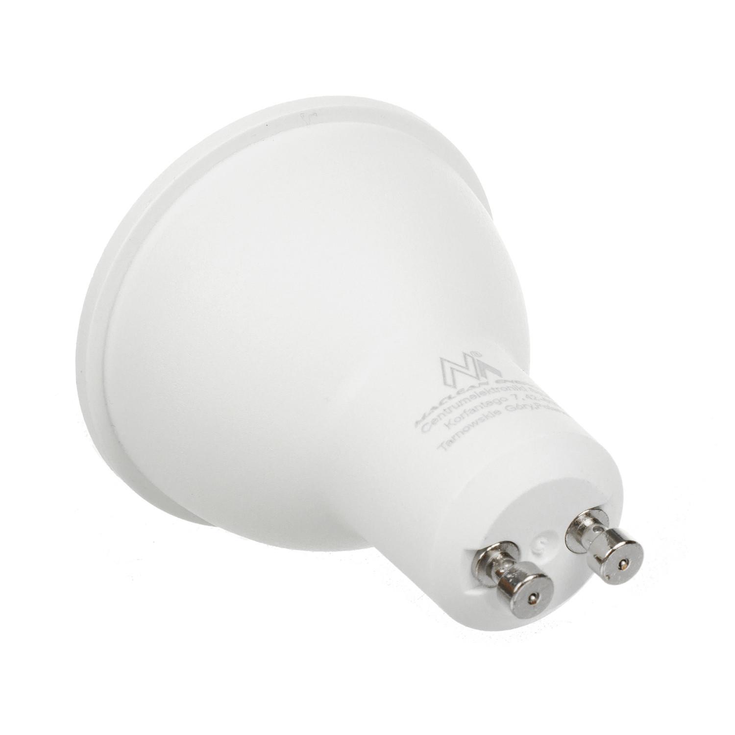 „Maclean“ LED lemputė, GU10, 7 W, 220–240 V, 50/60 Hz, neutrali balta spalva, 4000 K, 490 liumenų, MCE437 NW