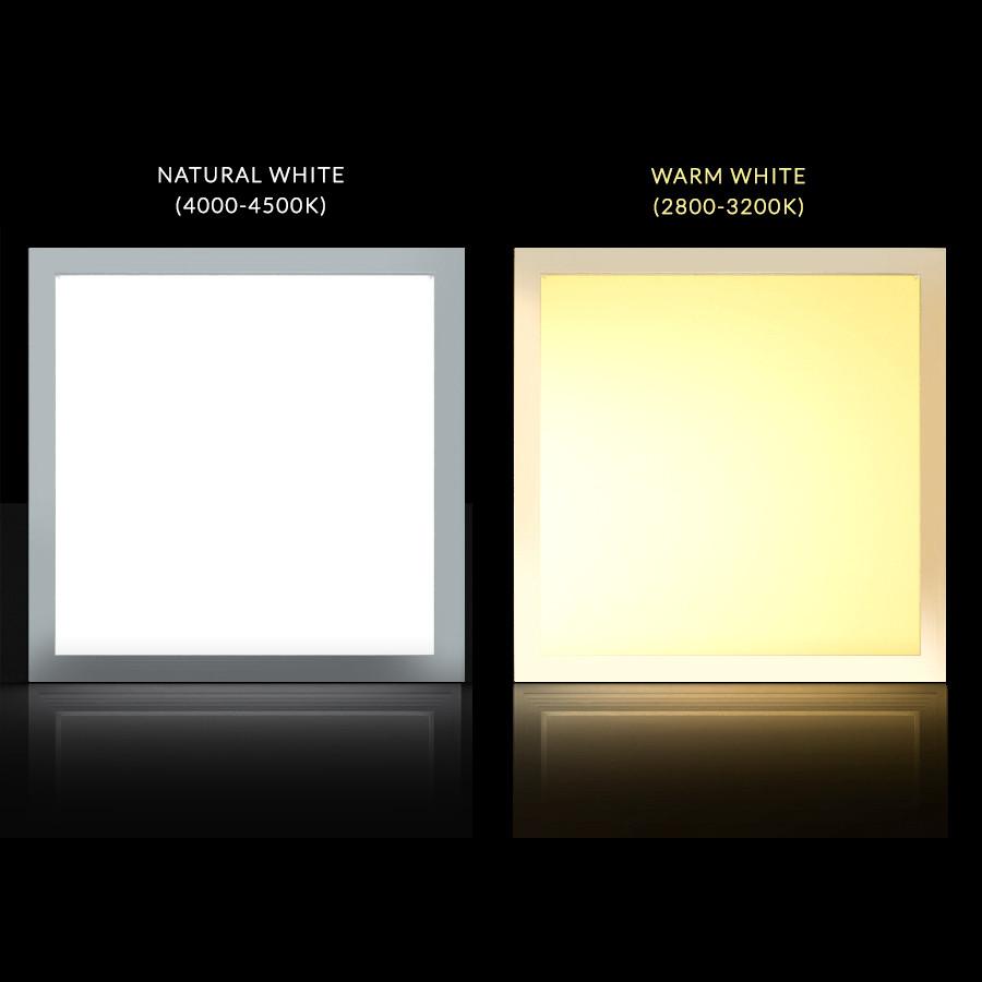 Panel LED Maclean, Sufitowy, plonas 40W, šiltai baltas (3000K), 595x595x8mm, rastrinis, funkcja FLICKER FREE, MCE540