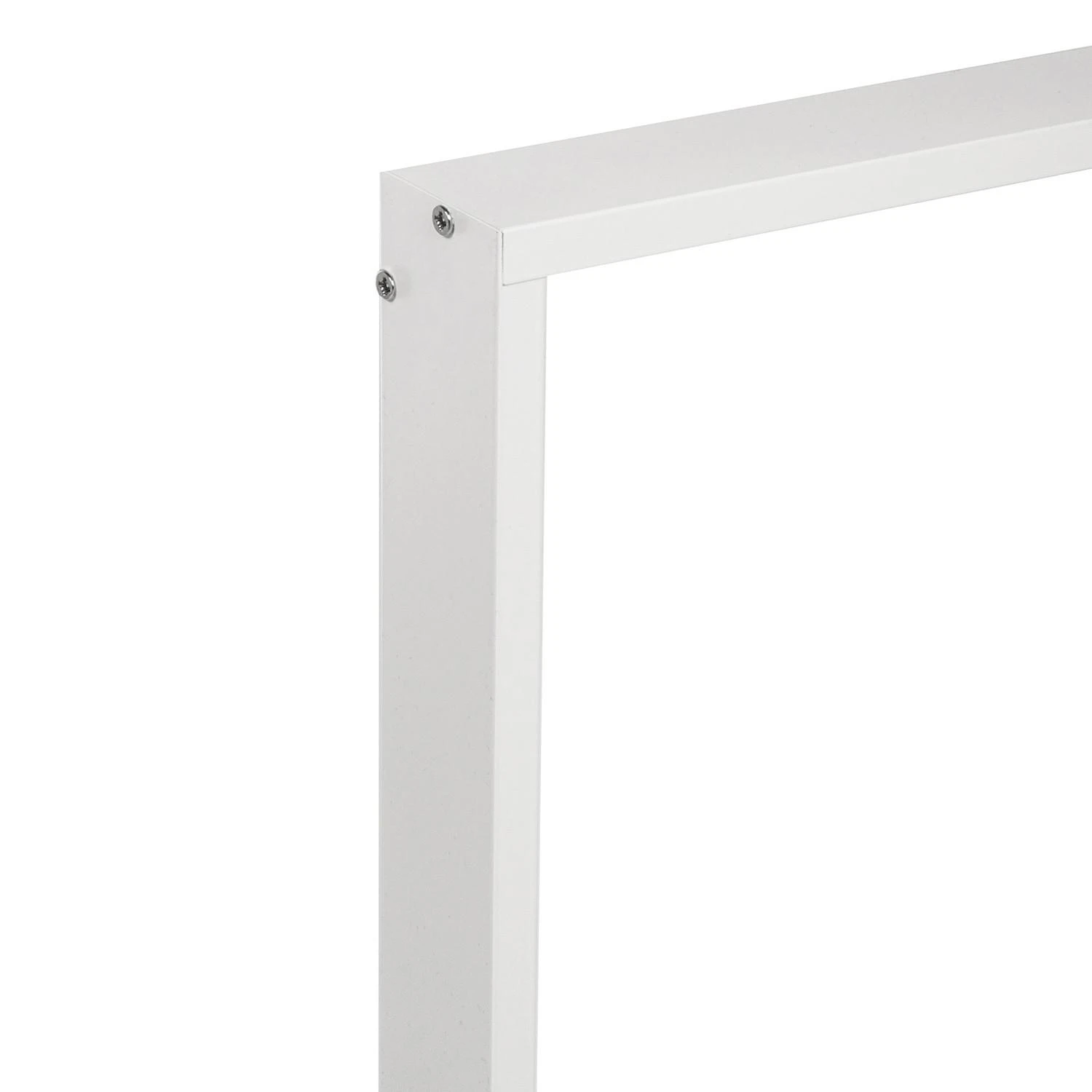 Lubinis šviestuvas Rama Paviršinio montavimo rėmelis „Maclean Energy“ LED lubinėms panelėms, matmenys 1195 x 295 mm, aukštis 5 cm, baltas aliuminis, MCE542