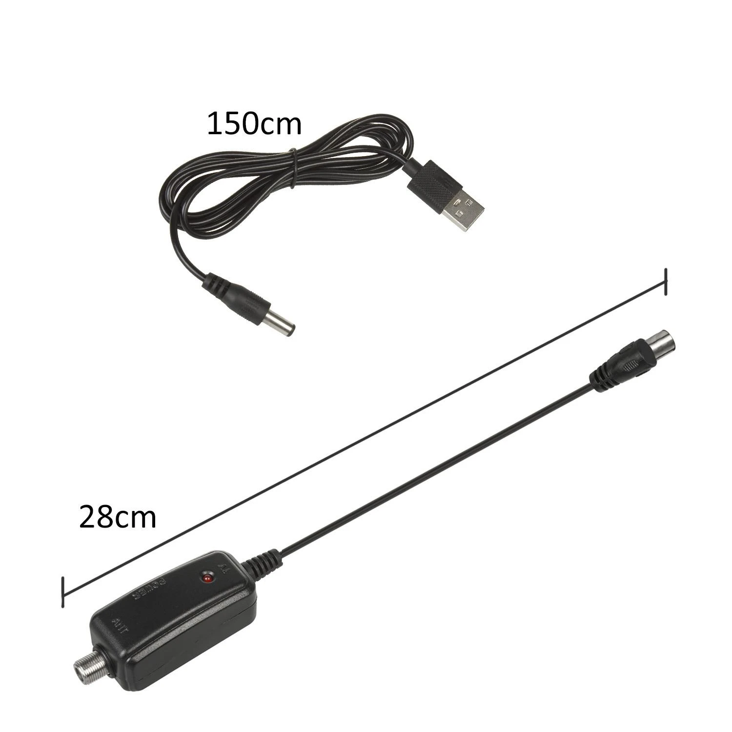 MACLEAN MCTV-697 Maclean MCTV-697 adapteris USB maitinimo šaltinis prie DVB-T antenos