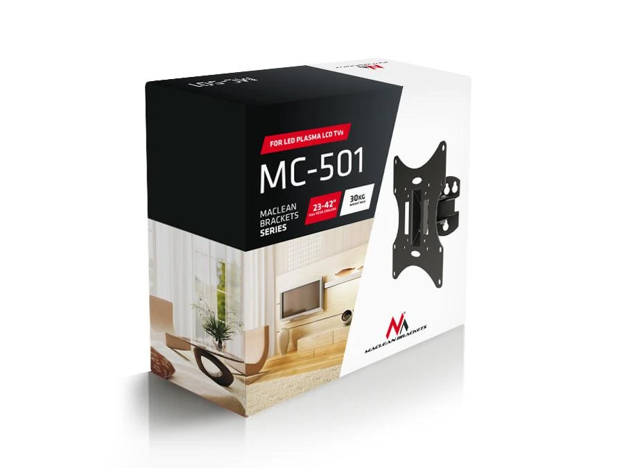 MACLEAN MC-501B Maclean MC-501 B universalus sieninis televizoriaus laikiklis