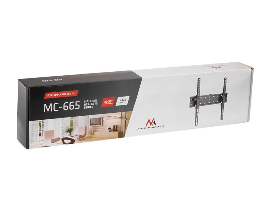 Grundig MACLEAN MC-665 Maclean MC-665 televizoriaus sieninis laikiklis LCD LED plazminis plokščias pakreiptas 33-55 colių ekranas