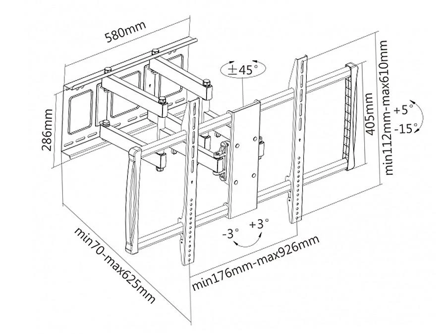 Laikiklis MACLEAN MC-679 Maclean MC-679 TV Wall Mo