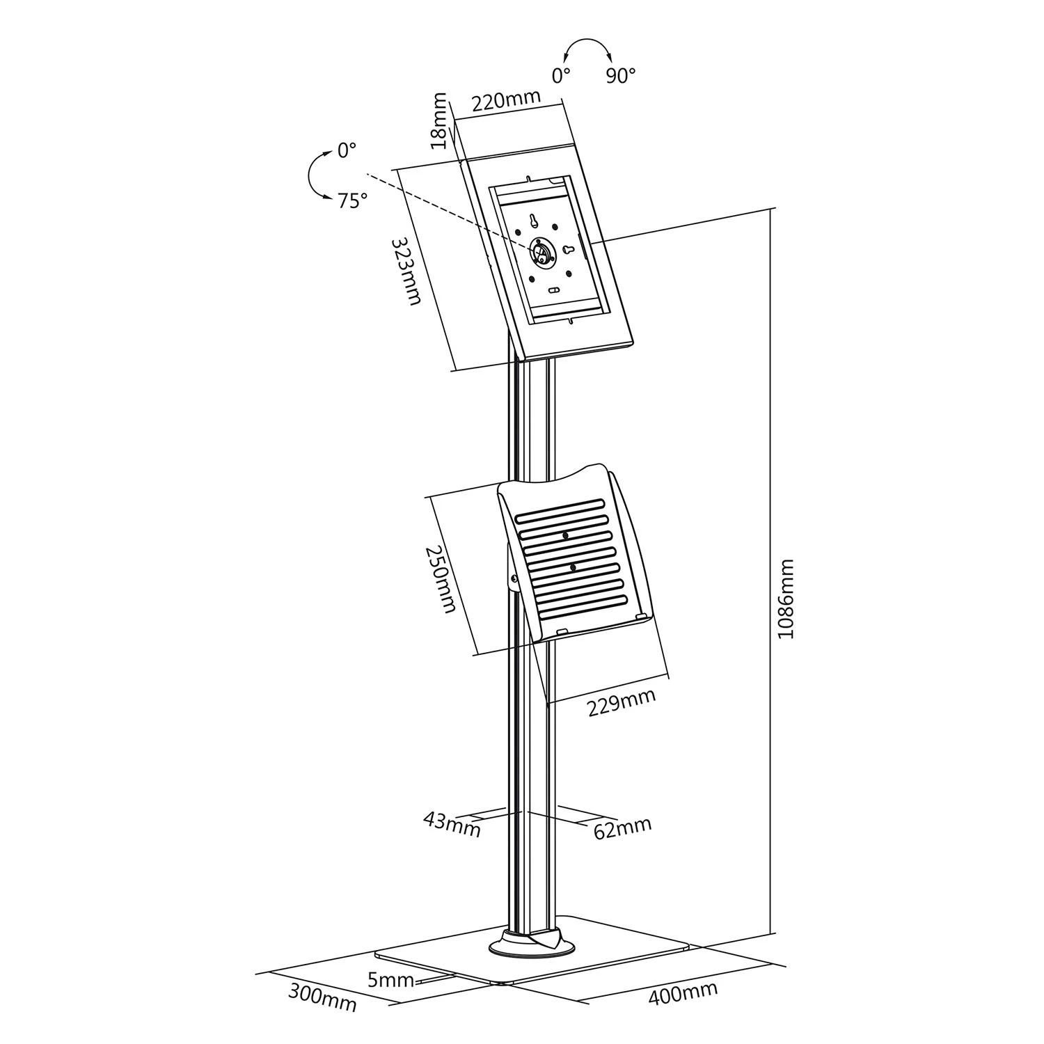 Samsung MACLEAN UNIVERSAL Planšetinio kompiuterio dėklas MC-724
