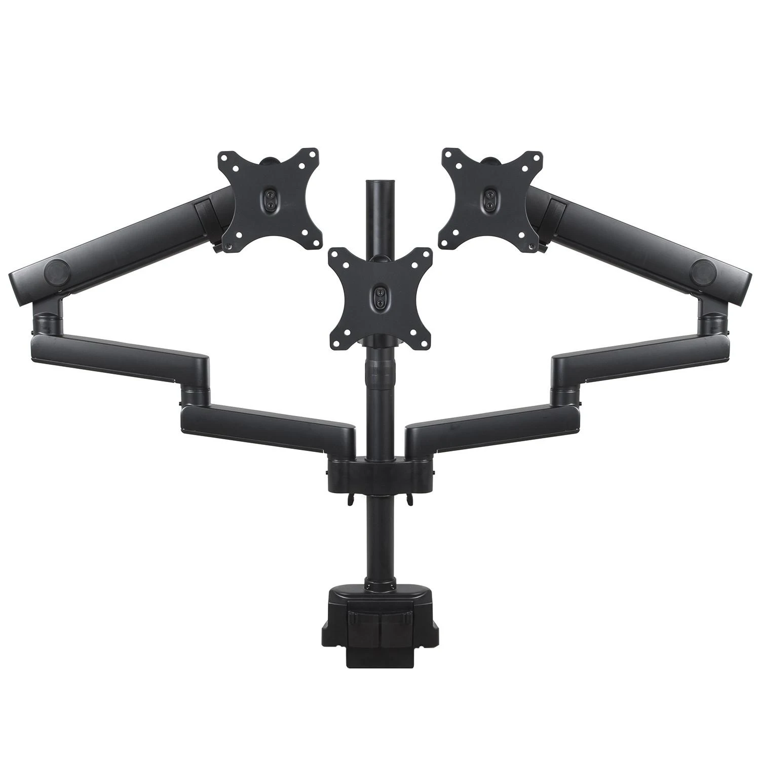 Laikiklis Tvirtinamas stalas 3 monitoriams Maclean MC-811 (stalinis kompiuteris, 17" - 27", maks. 20kg)