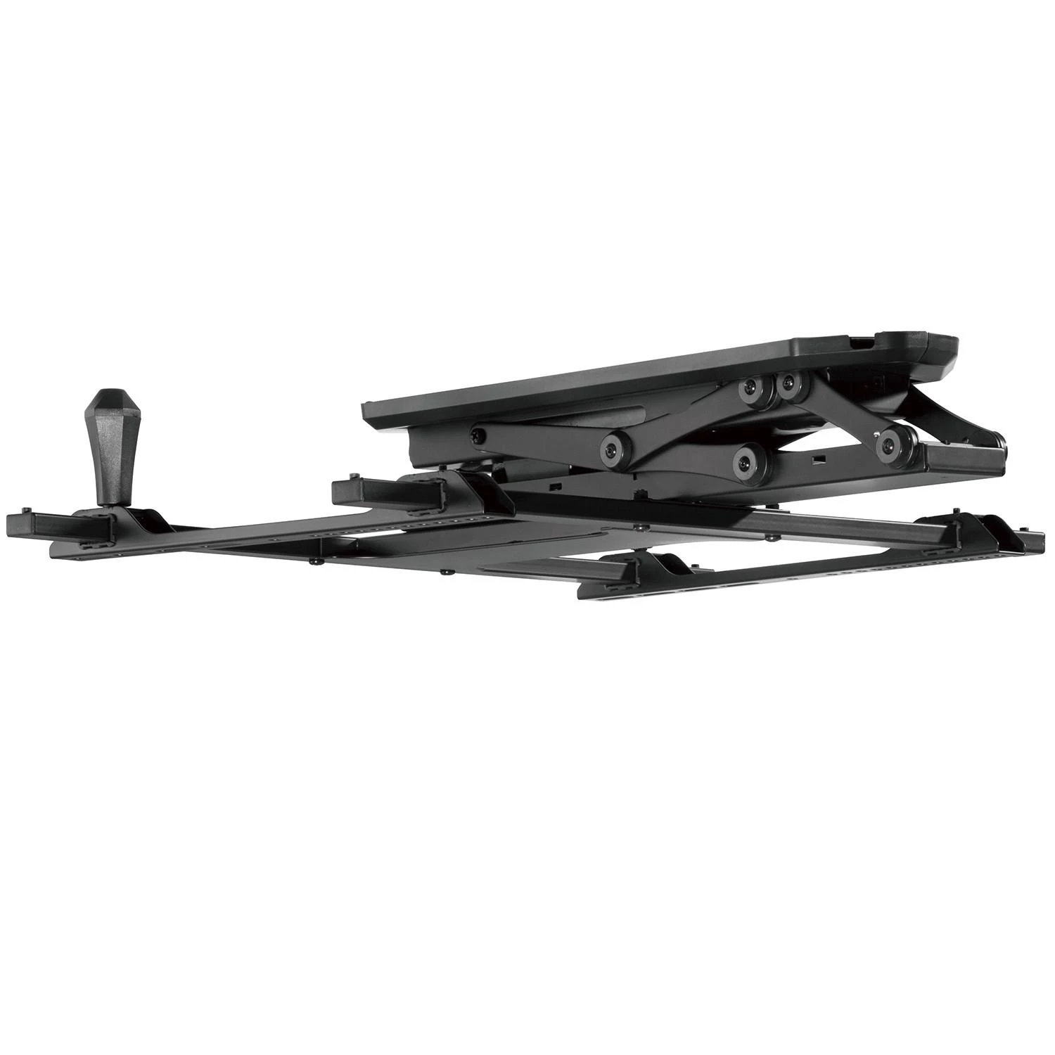MACLEAN MC-880 Elektrinis lubų televizoriaus laikiklis nuožulnioms sienoms 32-70 colių 35kg max nuotolinio valdymo pultas max VESA 600x411
