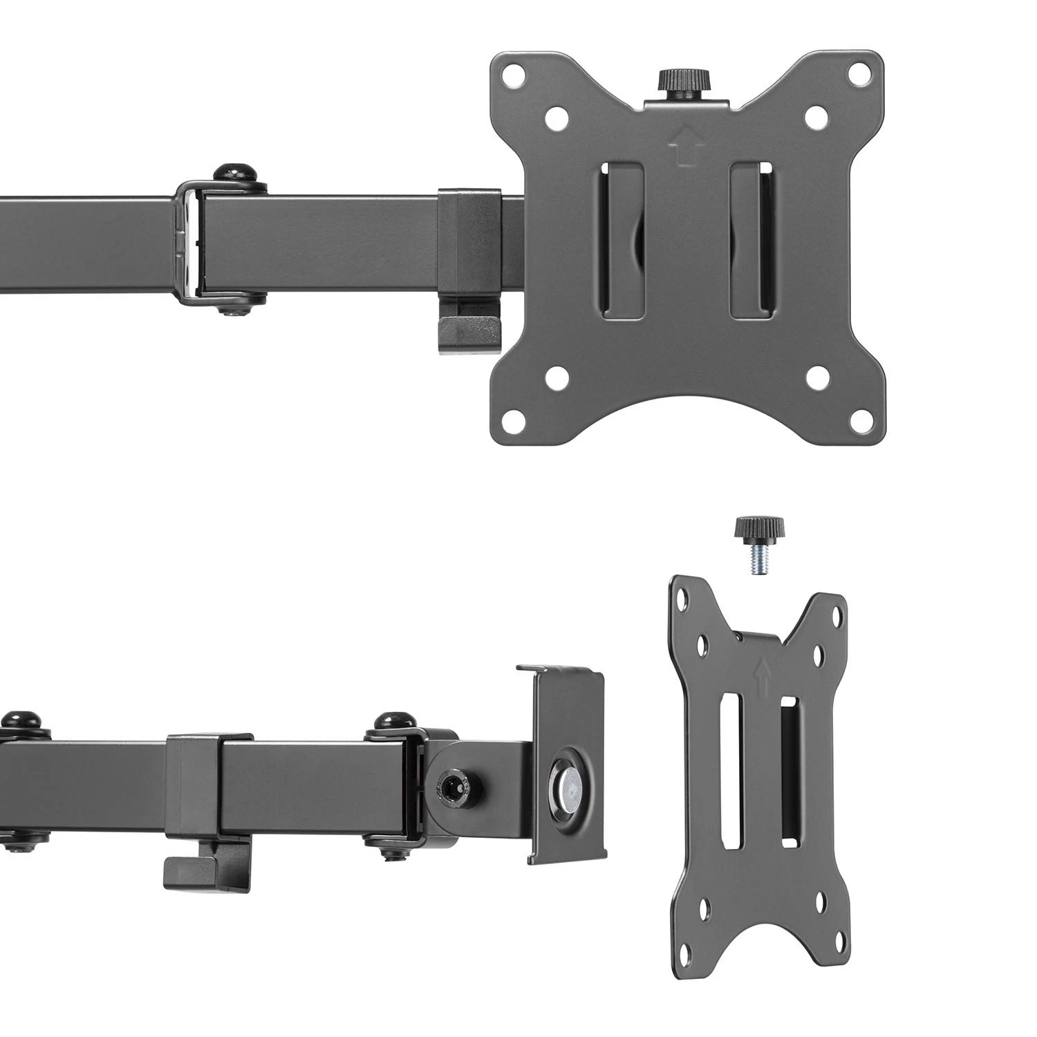 Laikiklis Maclean MC-883 monitorius mount / stand 81.3 cm (32") Clamp Juodas