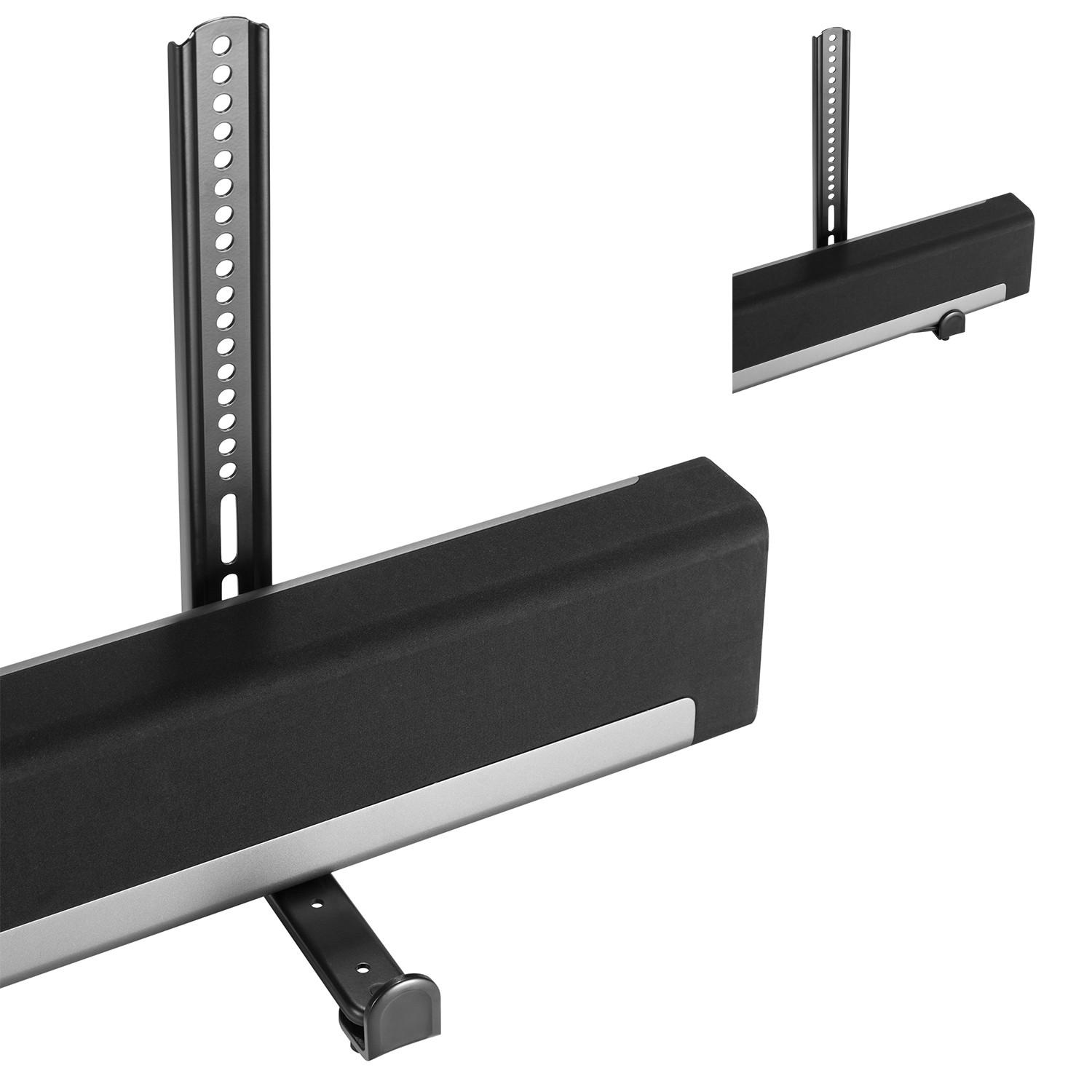 Laikiklis Maclean MC-914 Universal Soundbar Mount garsiakalbio laikiklio tvirtinimas prie televizoriaus iki 15 kg VESA, taupantis erdvę