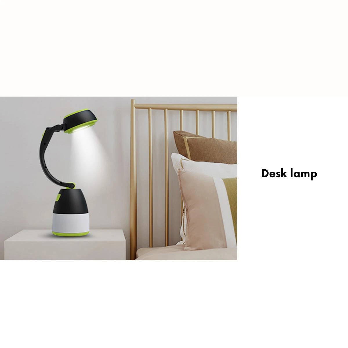 Lampa „Maclean“ 3 viename LED lempa, stovyklavimo, stalo, žibintuvėlis, 1 W, 60–200 lm, šaltai balta 6000 K, maitinama 3 x AA 1,5 V baterijomis, MCE294
