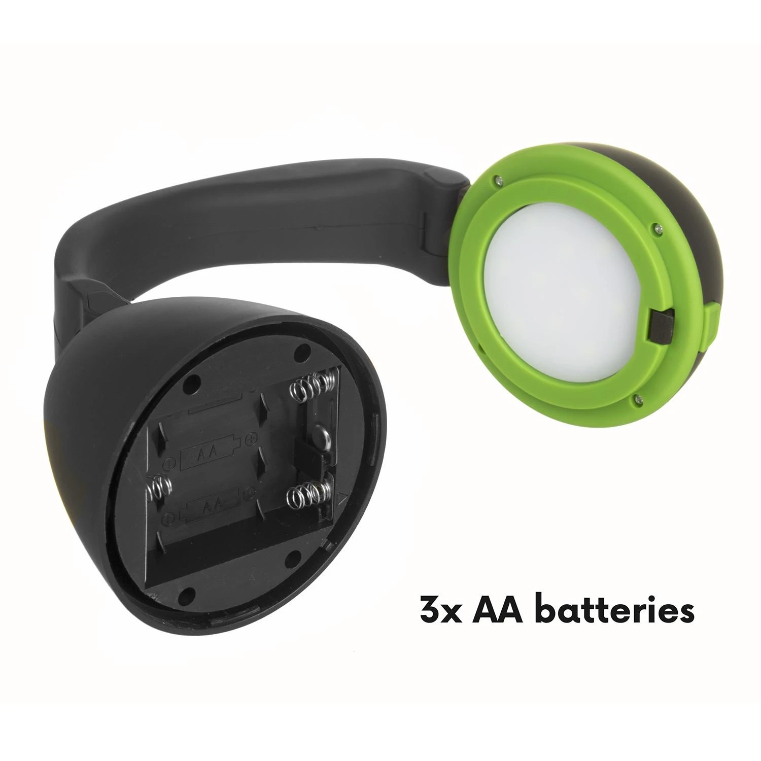 Lampa „Maclean“ 3 viename LED lempa, stovyklavimo, stalo, žibintuvėlis, 1 W, 60–200 lm, šaltai balta 6000 K, maitinama 3 x AA 1,5 V baterijomis, MCE294