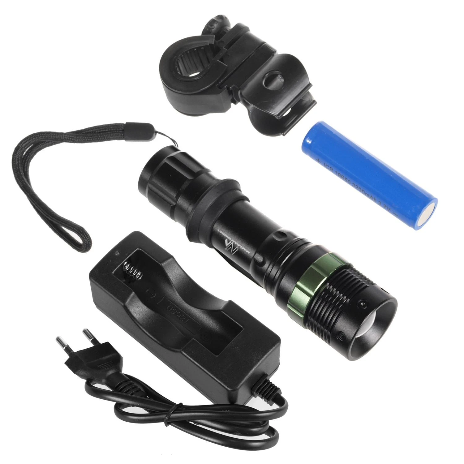 MACLEAN MCE175 Maclean MCE175 Cree 200 liumenų LED dviračių žibintuvėlis