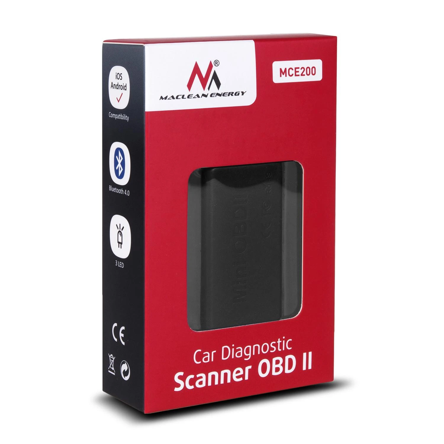 MACLEAN MCE200 Maclean MCE200 OBD2 OBDII SKAENeris IOS ANDROID Bluetooth4.0