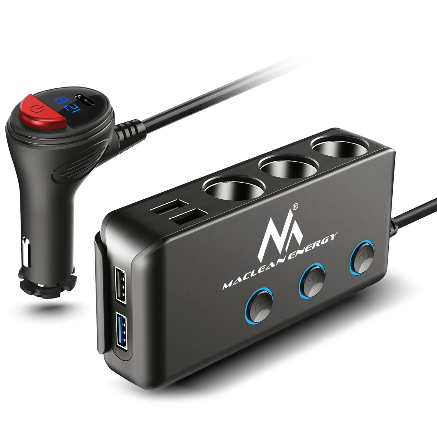 MACLEAN MCE218 Maclean MCE218 UŽDUOTĖS LIZDAS 12-24V 4xUSB PD QC