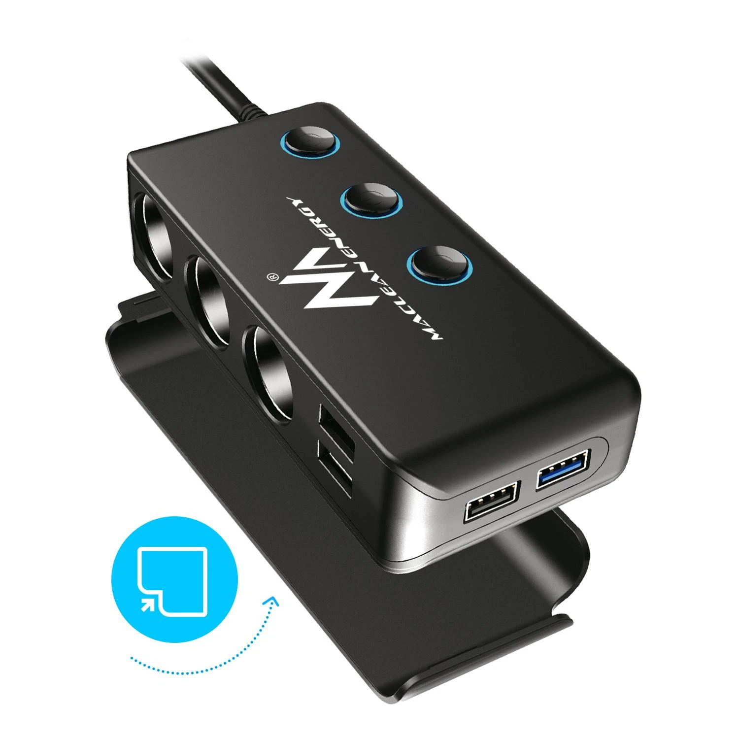 MACLEAN MCE218 Maclean MCE218 UŽDUOTĖS LIZDAS 12-24V 4xUSB PD QC